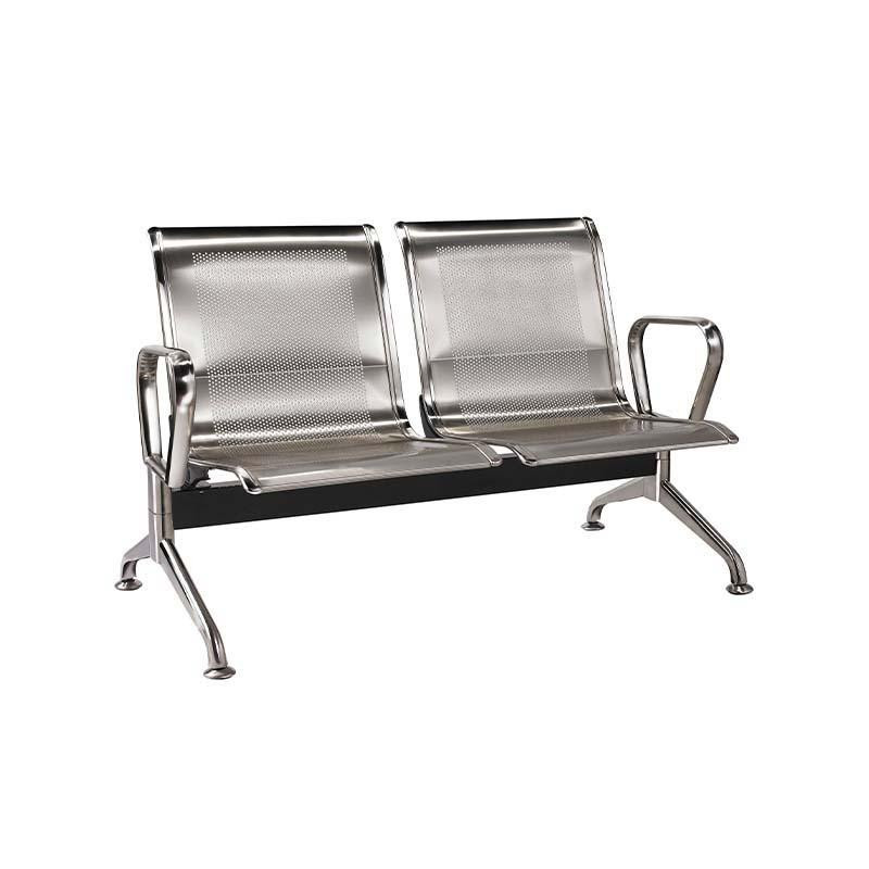 Airport Bench Stainless Steel Two-Seater