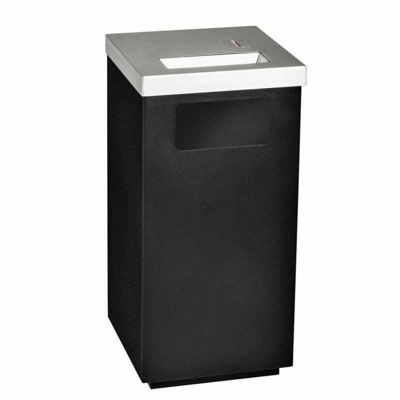 Square Steel Line Ashtray Bin