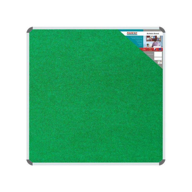 Bulletin Board Ribbed Aluminium Frame 1000x1000mm - Palm