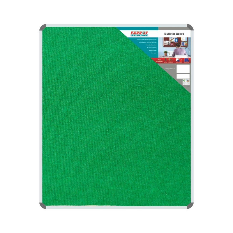 Bulletin Board Ribbed Aluminium Frame 1200x1000mm - Palm