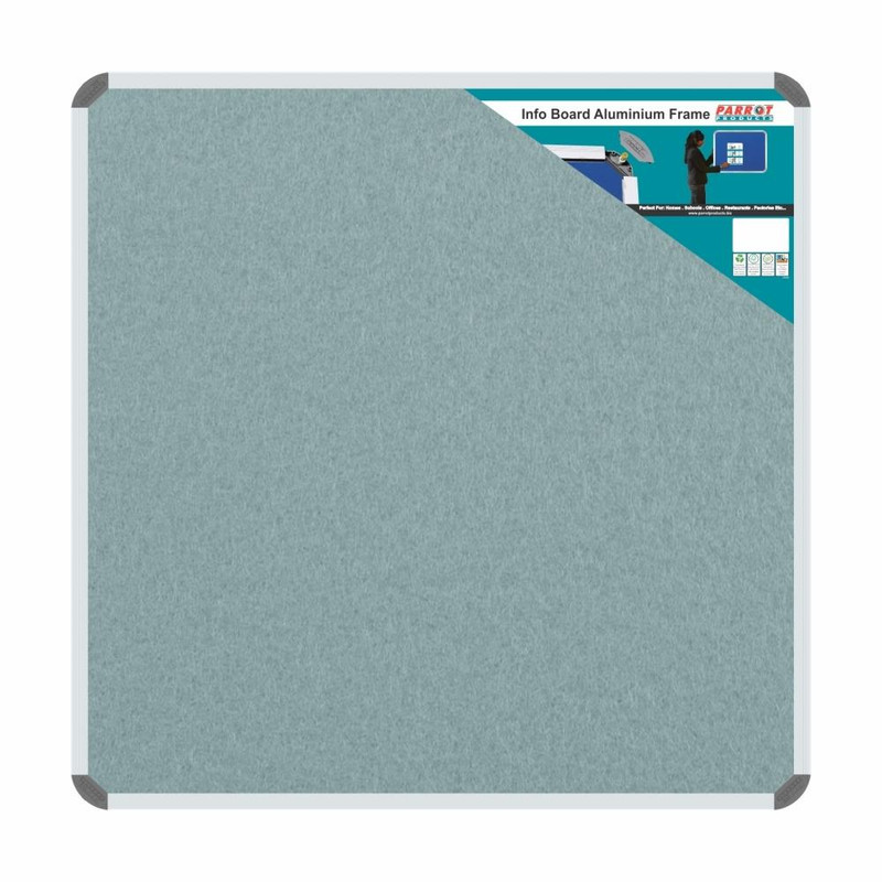 Info Board Aluminium Frame - 900900mm - Grey