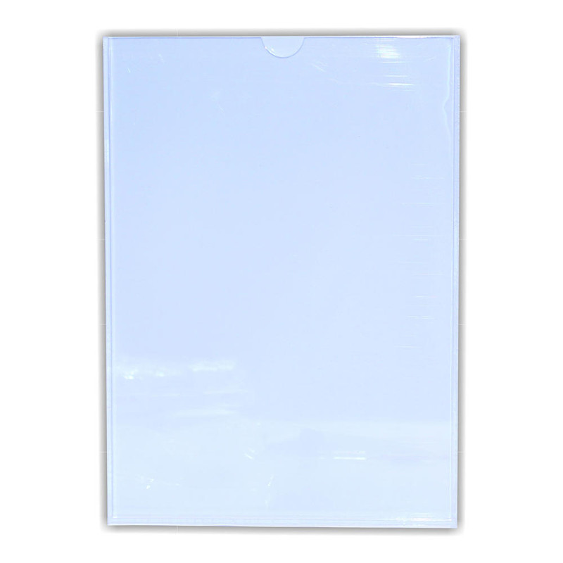 Perspex Pocket Clear/White Backing A4