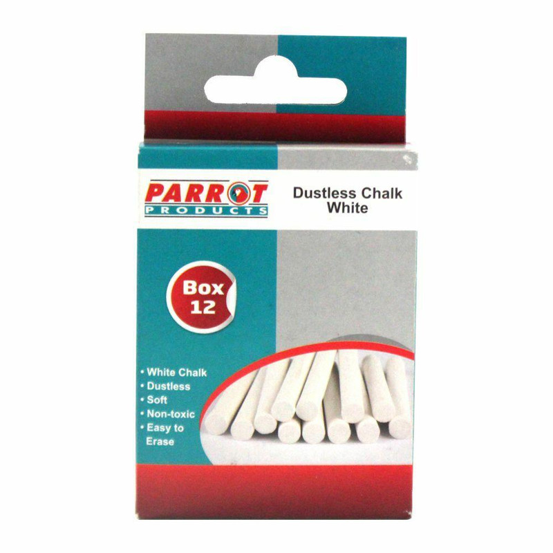 Dustless Chalk 12 Box White