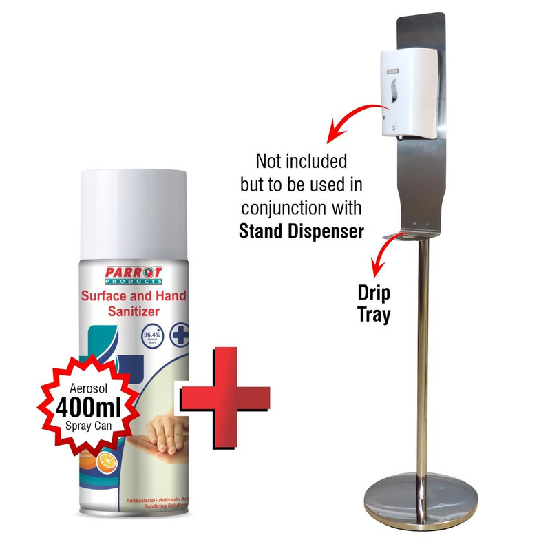 Promo Bundle Come Clean - Auto Sanitizer Dispenser Dispenser Stand SS Aerosol Sanitizer