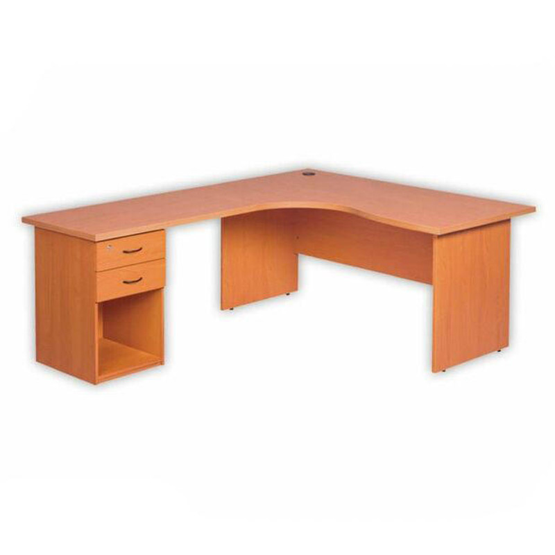 Cluster Desk , Two Drawer Pedestal with Opening