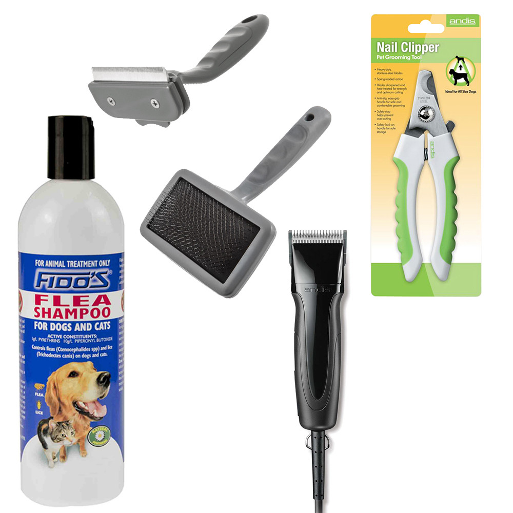 Andis Pro Animal EBC - single speed corded Snap-On Pet Clipper, with no. 10  (1,5mm) Blade, for Home Use
