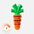 Happy Staffy Chomp Carrot Tough Dog Toy