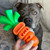 Happy Staffy Chomp Carrot Tough Dog Toy