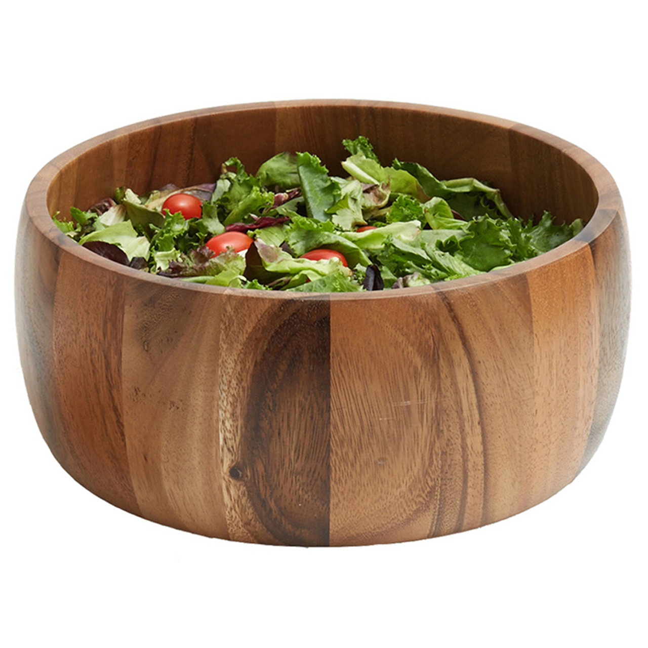 Acacia Wood Salad Bowls | Woodard & Charles