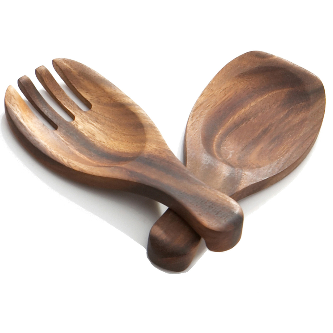 Wood Salad Servers | Woodard & Charles