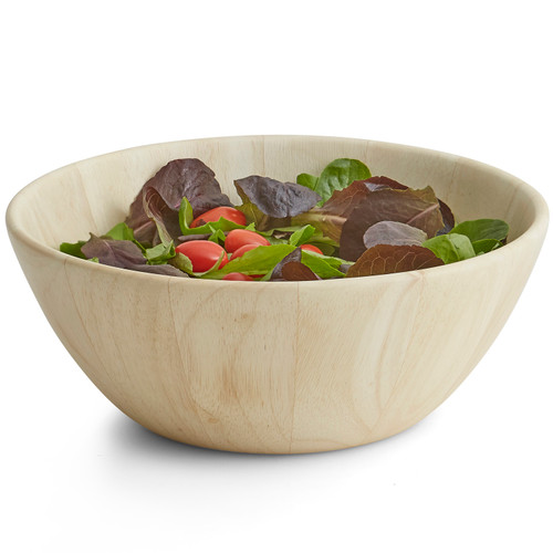 Salad / Serving Bowl, Whitewashed Rubberwood, 12" x 4 1/2", Provencal Collection