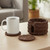 Coaster - Round, 5 1/2" x 5 1/2", Abaca Collection 