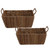 Rectangular Shelf Basket, 2-Piece Set, Abaca Collection 