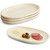 Oval Serving Tray / Platter, 4-Piece Set, Rubberwood, 6" x 10"