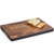 Serving Tray with Black Accent, Acacia Wood, 15 3/4" x 9 3/4" x 1"