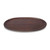 Oval Serving Tray / Platter, Walnut Stained, Rubberwood, 12" x 18"