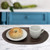 Oval Serving Tray / Platter, 4-Piece Set, Walnut Stained, Rubberwood, 6" x 10"