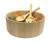 Salad / Serving Bowl, 3-Piece Set, Natural Rubberwood, 11" Bowl + Servers, Pasay Collection