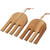 Salad / Serving Bowl, 3-Piece Set, Acacia Wood, 14"Bowl + Salad Hands, Phuket Collection