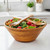 Salad / Serving Bowl, 3-Piece Set, Stained Rubberwood, 11" Bowl + Servers, Andaman Sea Collection