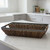 Serving Tray - Rectangular, 18 1/2" x 14 1/2" x 3", Metal Abaca Collection