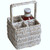 Condiment Caddy, 6" x 6" x 10", Whitewash Collection 