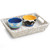 Serving Tray - Rectangular, Individual, 2-Piece Set, 12" x 9" x 2", Whitewash Collection 