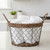 Round Basket, 11 1/2" x 7 1/2", Wired Abaca Collection