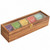 Tea Box, 5 Compartment, Acacia Wood, 15 1/4" x 4 1/2" x 3 3/4"