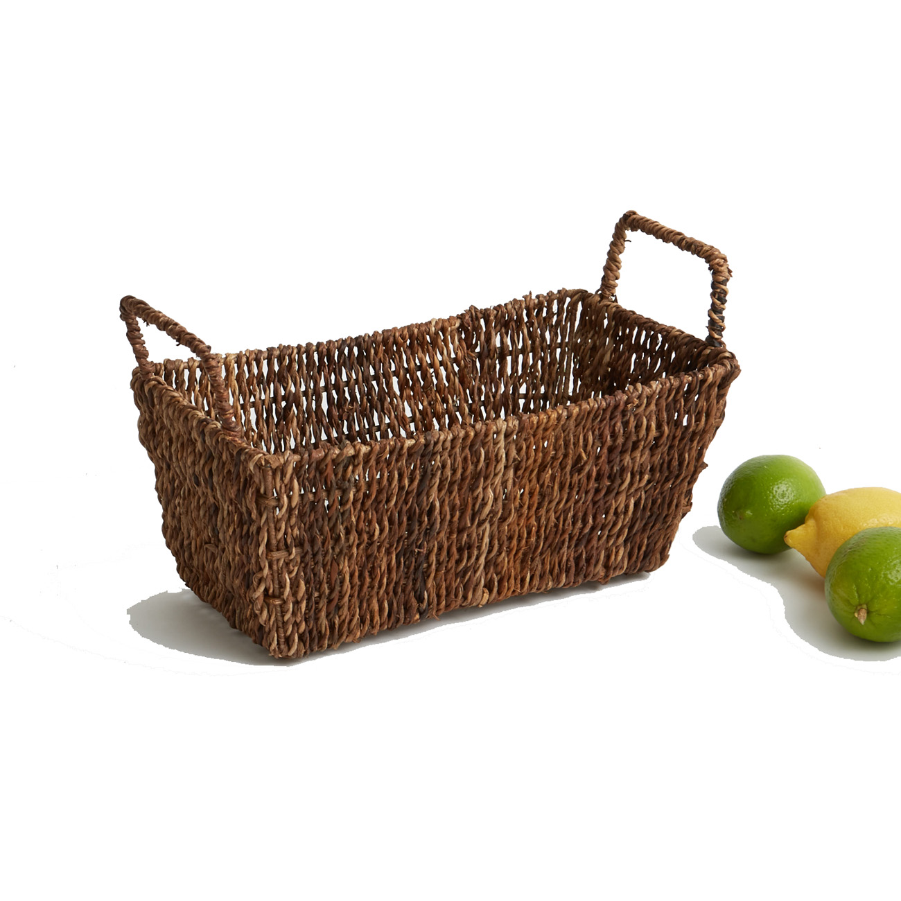 Rectangular Shelf Basket, 2-Piece Set, Abaca Collection 