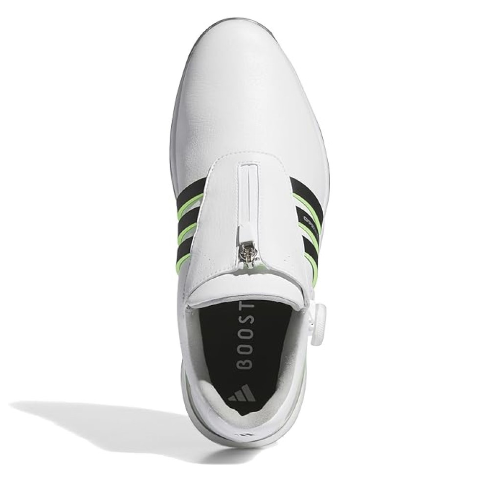 Adidas Men's Tour 360 24 BOA Golf Shoes - White/Black/Green