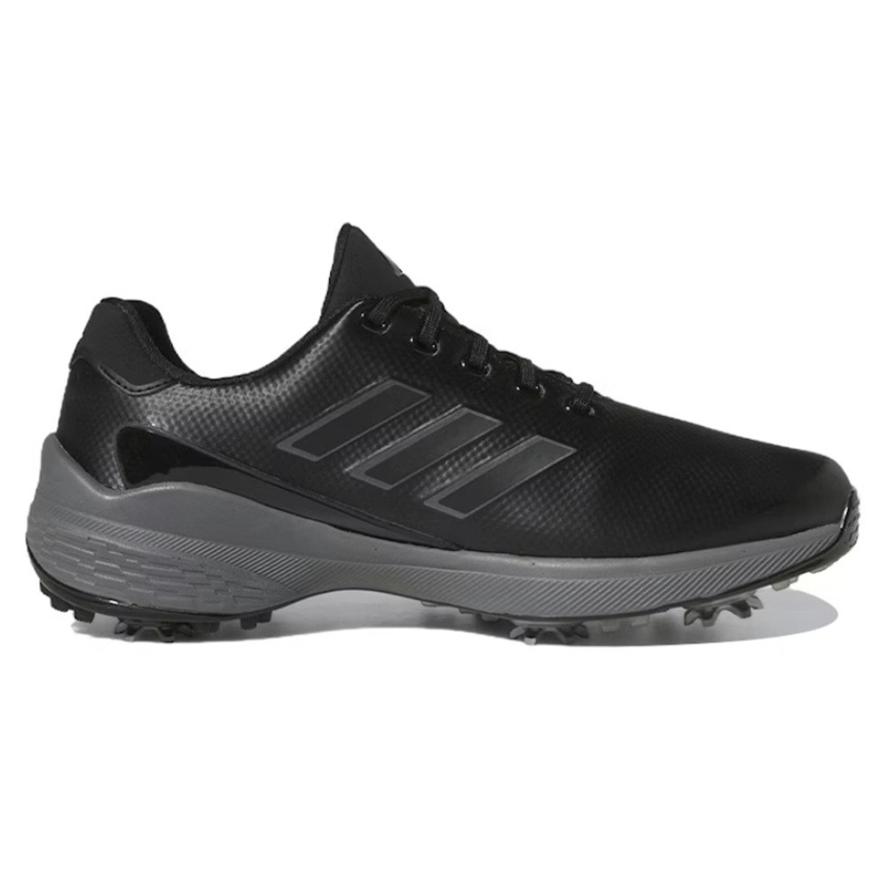 Adidas Men's ZG23 Golf Shoes Black Dark Silver Metallic Wide