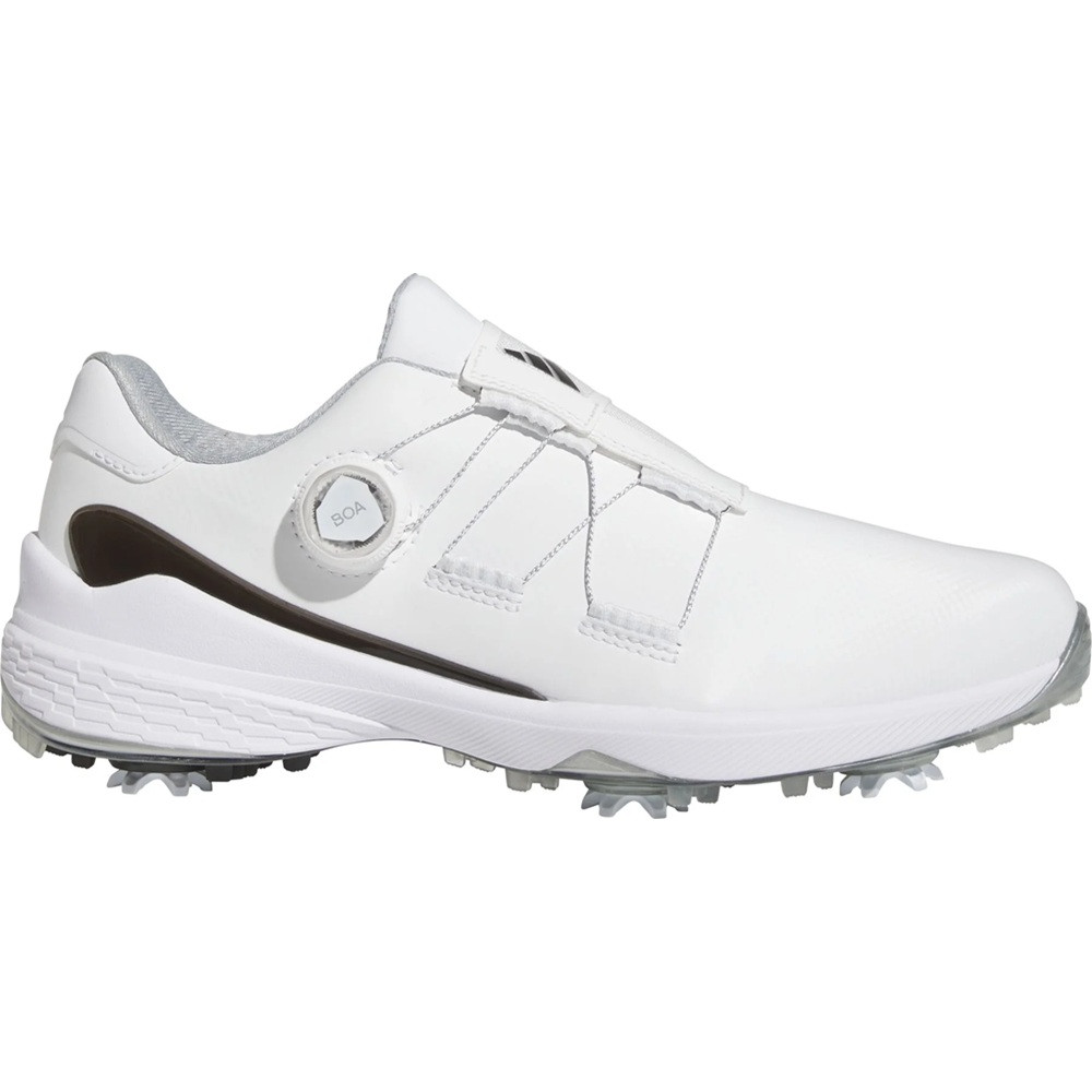 Adidas Men's ZG23 BOA Golf Shoes - White/Black/Silver - Maple Hill Golf