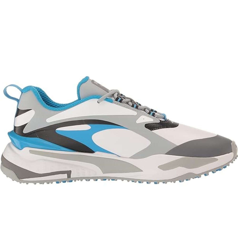 Puma Men's GS Fast Spikeless Golf Shoes - Grey/Blue - Maple Hill Golf