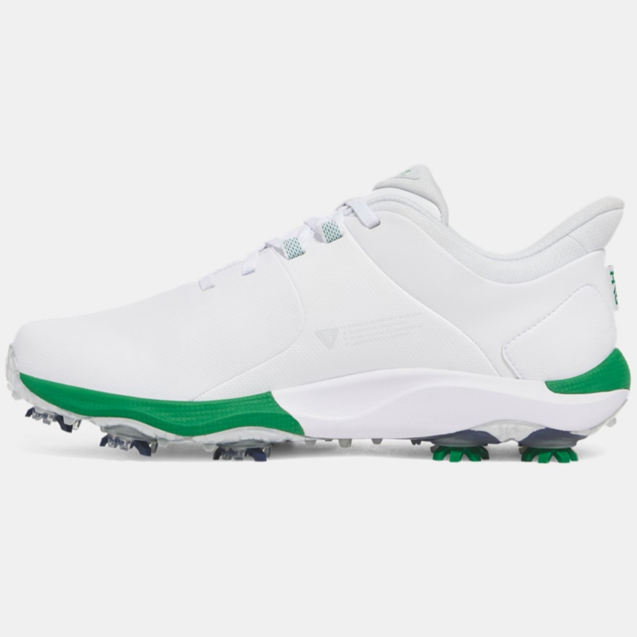 Under Armour Men's Drive Pro LE Golf Shoes White/Kelly Green