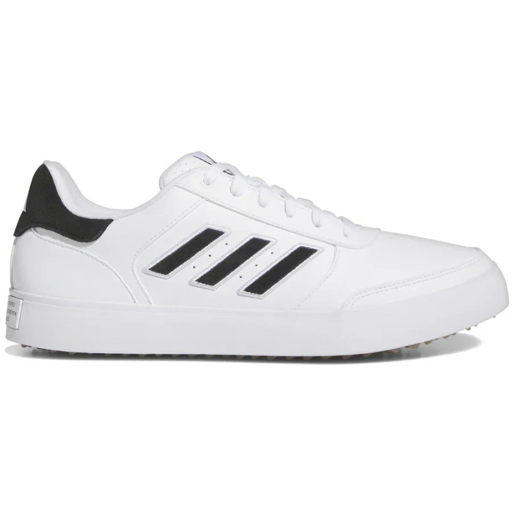 アディダス ゴルフ レトロクロス 24 / Retrocross 24 Adidas Men's Retrocross 24 Golf Shoes - White/Black - Maple Hill Golf