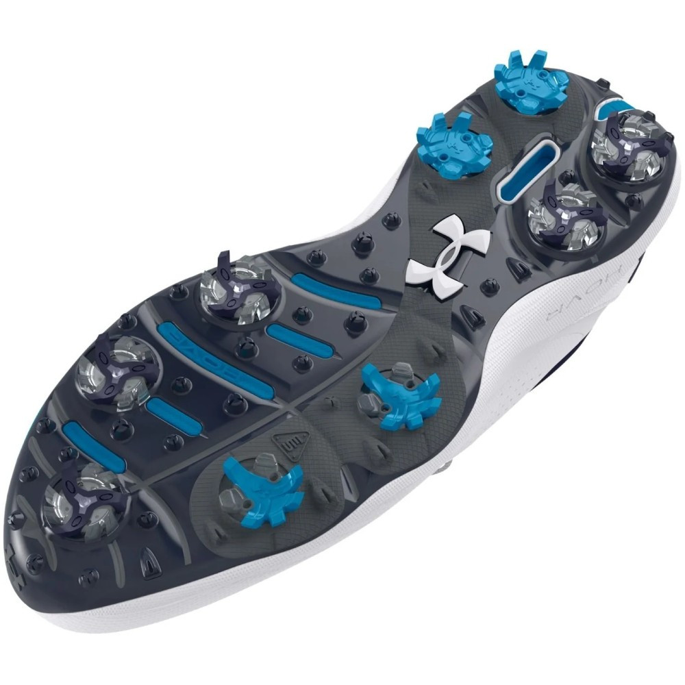 Under Armour Men's Drive Pro Golf Shoes White/Blue - Maple Hill Golf