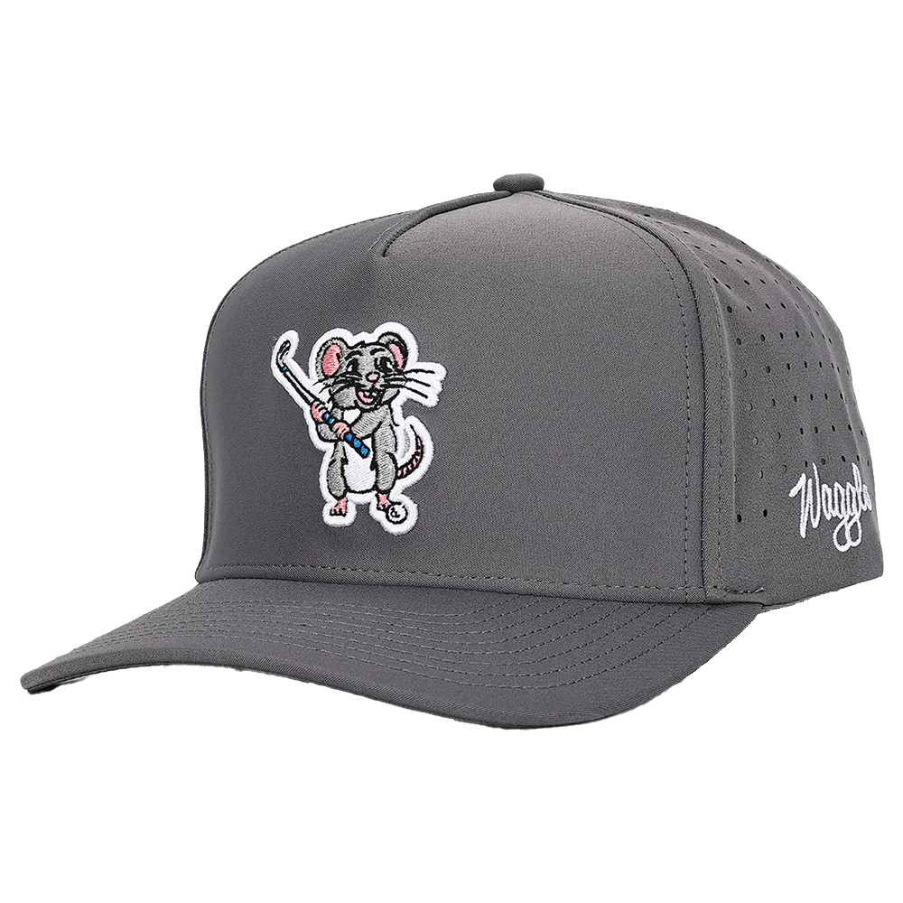 Waggle Range Rat Snapback Hat Gray Maple Hill Golf