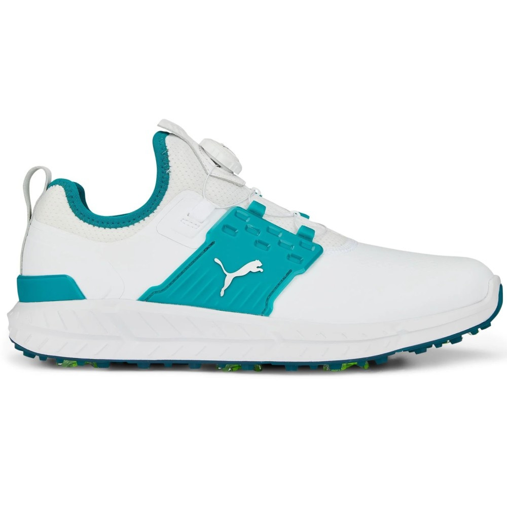 Mens Puma Ignite Articulate Disc Golf Shoes - White/Green - Maple