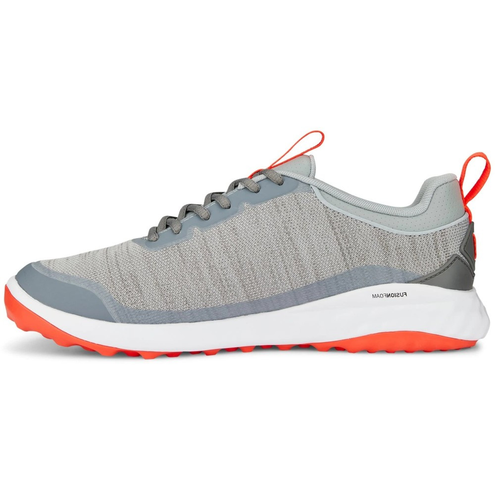 Puma Men's Fusion Pro Golf Shoes Black/Silver - Maple Hill Golf