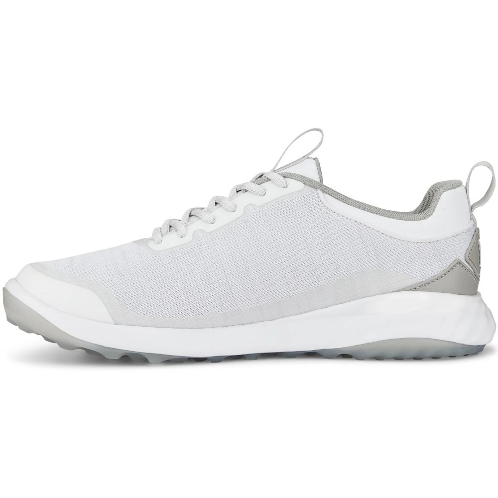 Puma Men's Fusion Pro Golf Shoes White/Silver/High Rise - Maple