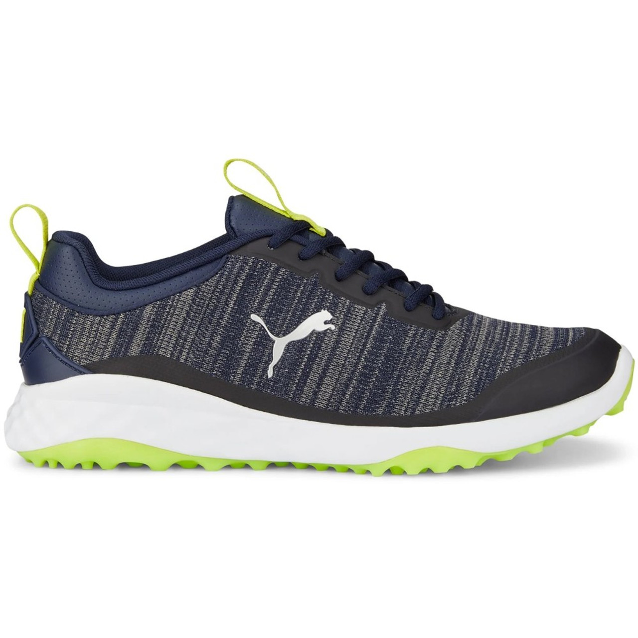 Men's Puma Fusion Pro Golf Shoes - Peacoat /Silver/Lime