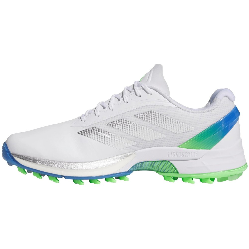 Adidas Men's Adizero ZG Golf Shoes - White/Silver/Lime - Maple