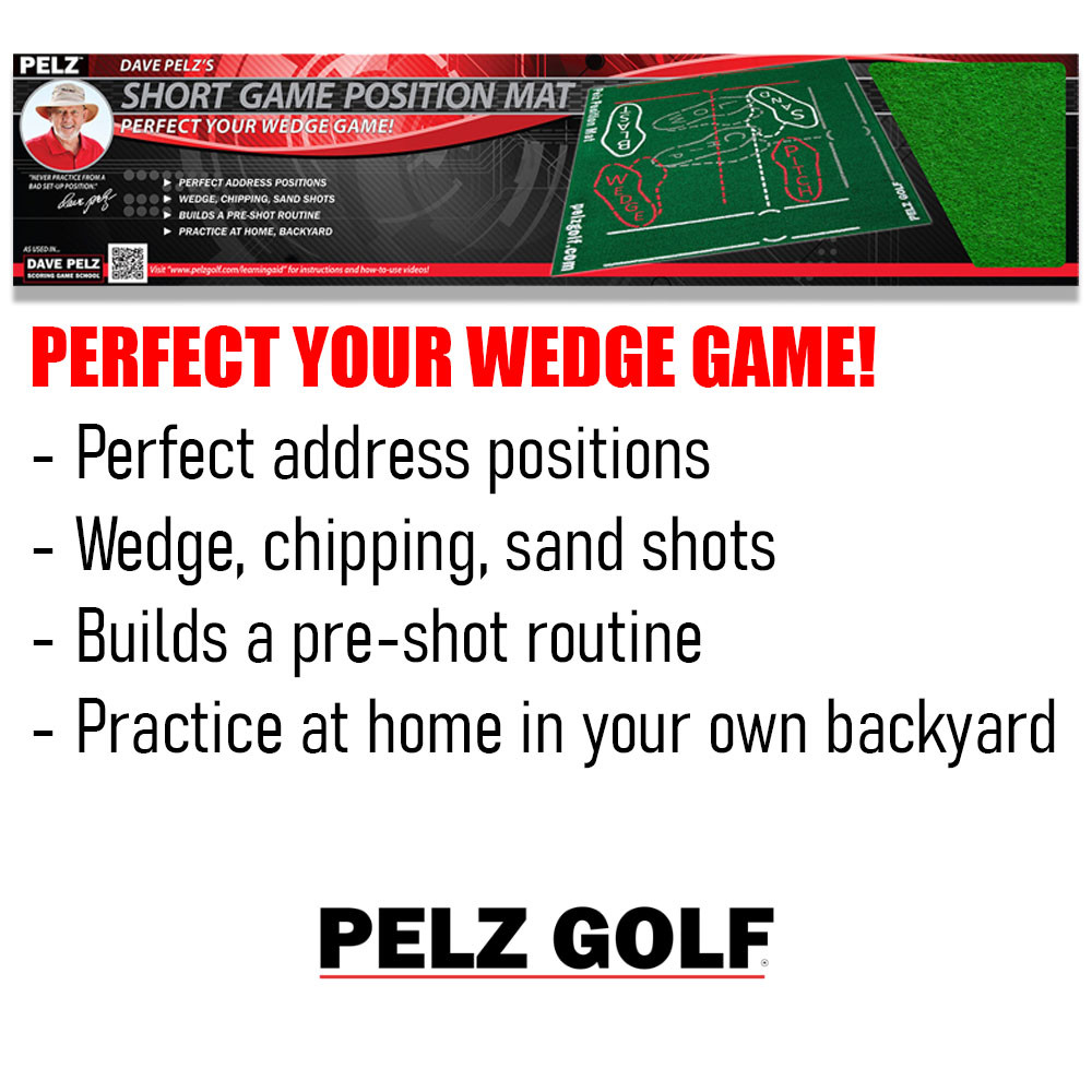 Dave Pelz Short Game Position Practice Mat Training Aid - Maple