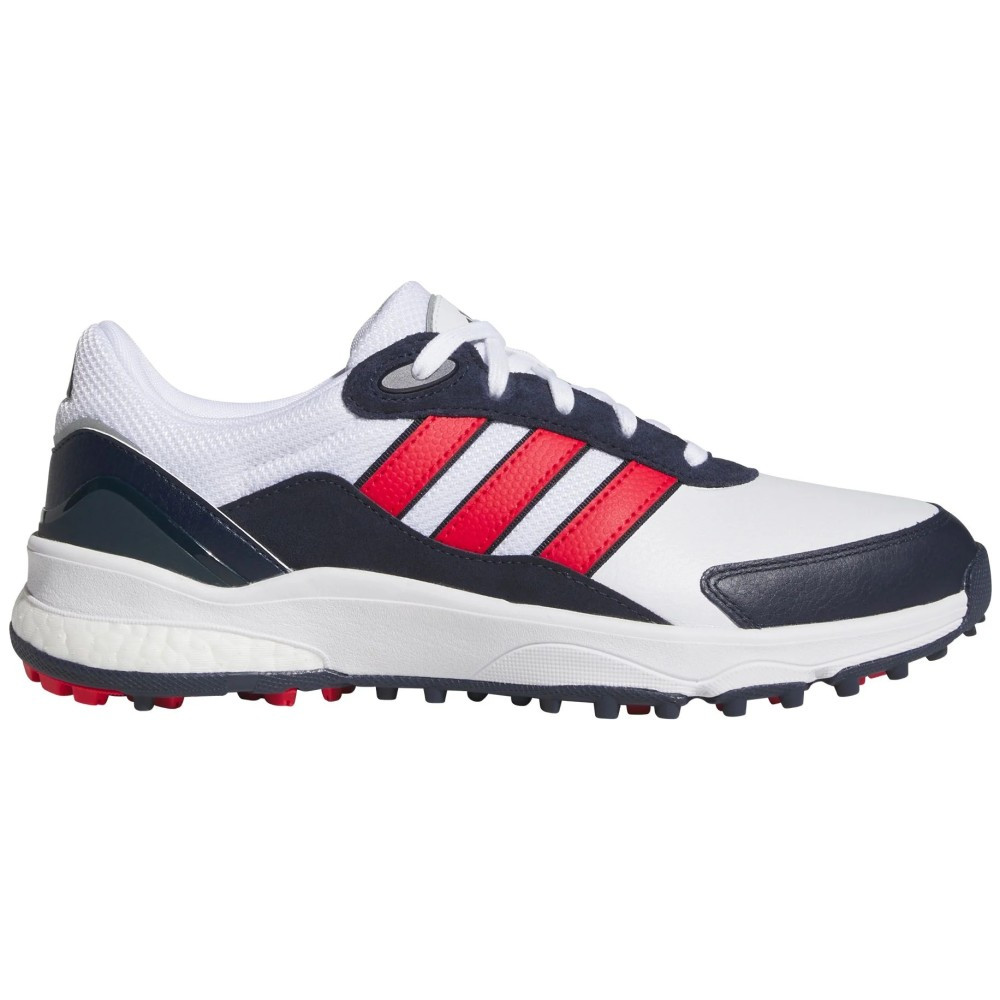 Adidas Men's SW 5540 Golf Shoes - White/Ruby/Navy - Maple Hill Golf