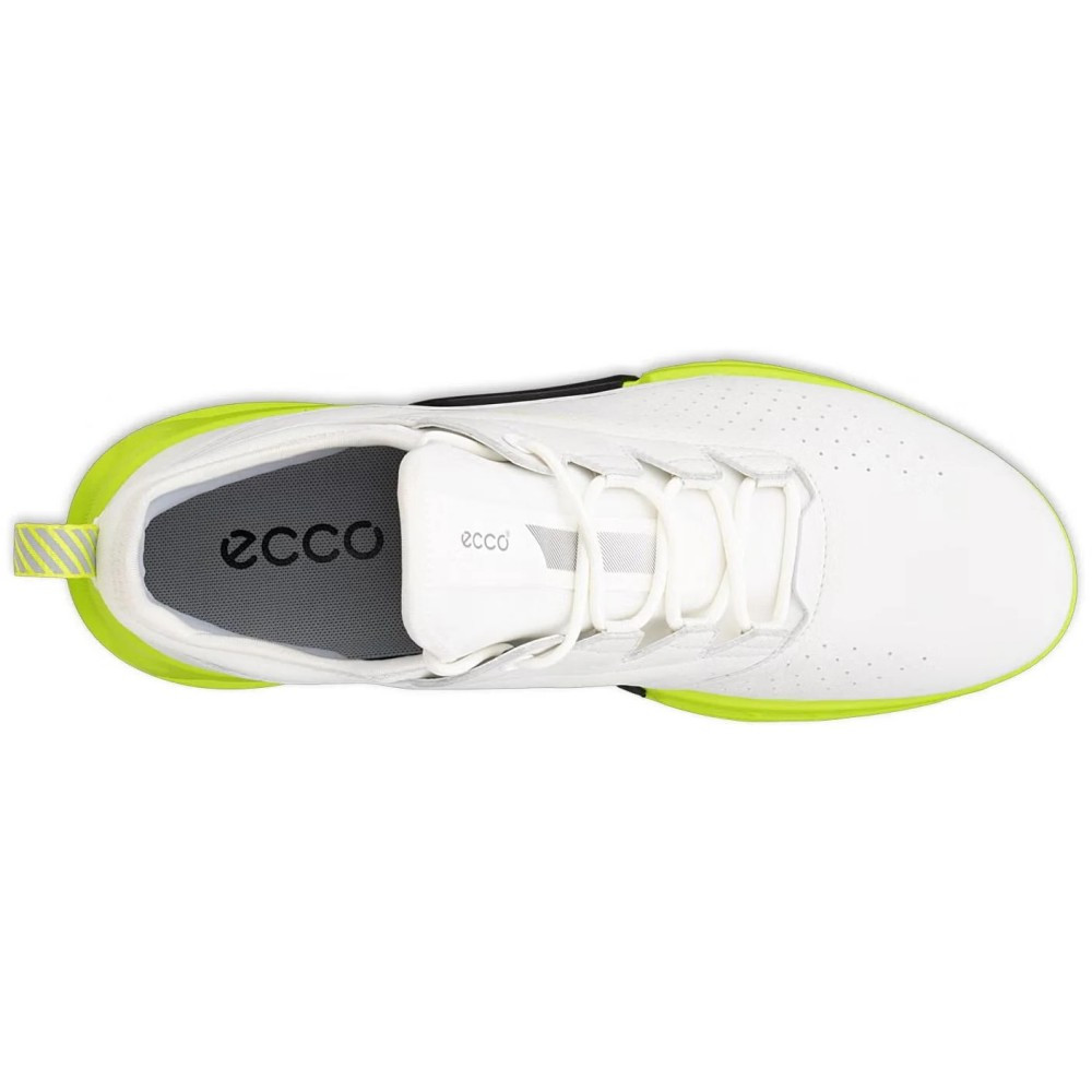 Ecco Men's Biom C4 Golf Shoes - White/Lime Punch - Maple Hill Golf