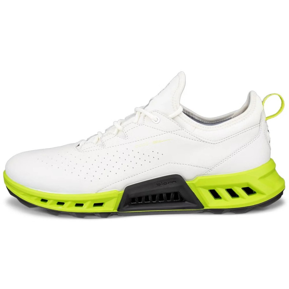 Ecco Men's Biom C4 Golf Shoes - White/Lime Punch - Maple Hill Golf