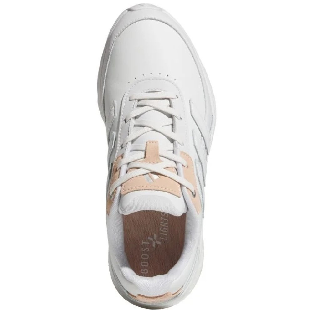 Adidas Women's Zoysia Spikeless Golf Shoes - White/Coral - Maple