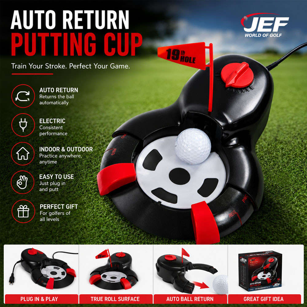 JEF World of Golf Auto Return Putting Cup - Maple Hill Golf