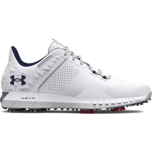 Under Armour Men's UA HOVR Drive 2 Golf Shoes - White/Silver